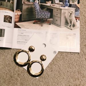 Drop Hoop Earrings